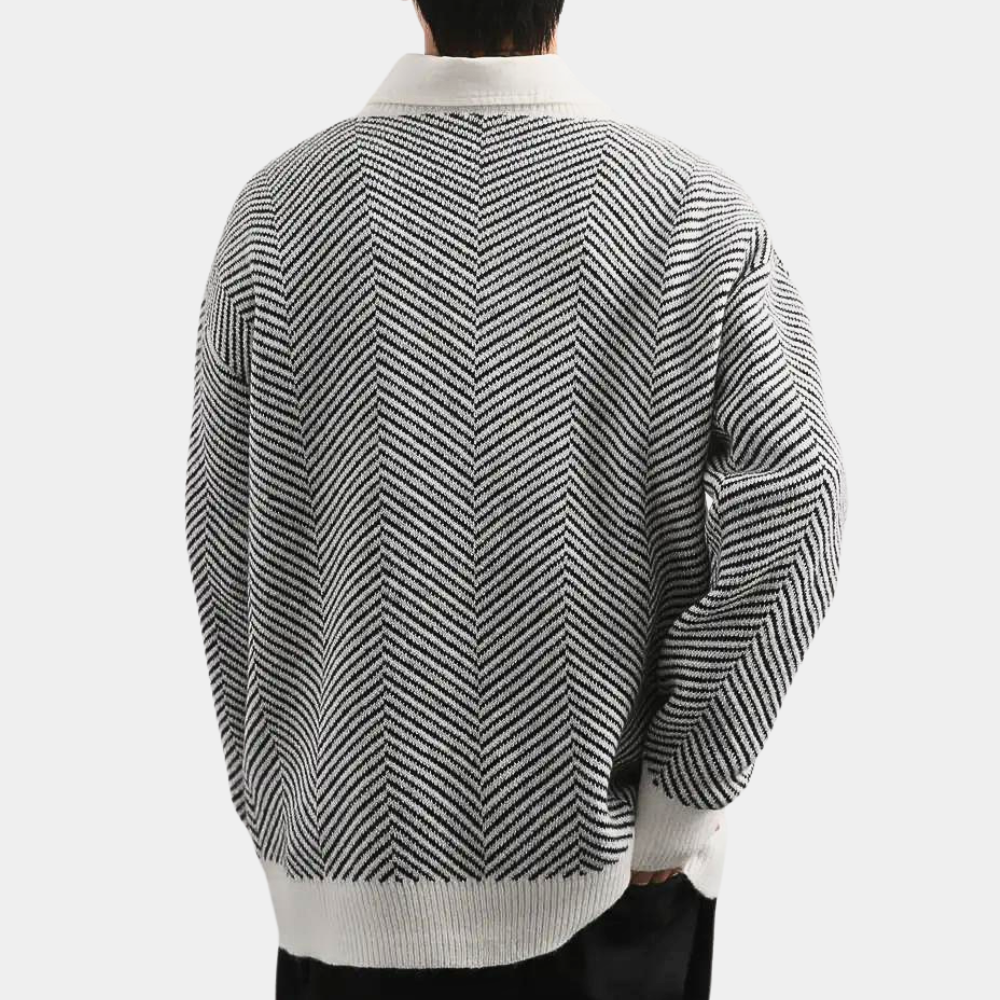 Iskander | Cardigan d’été décontracté en tricot pour homme