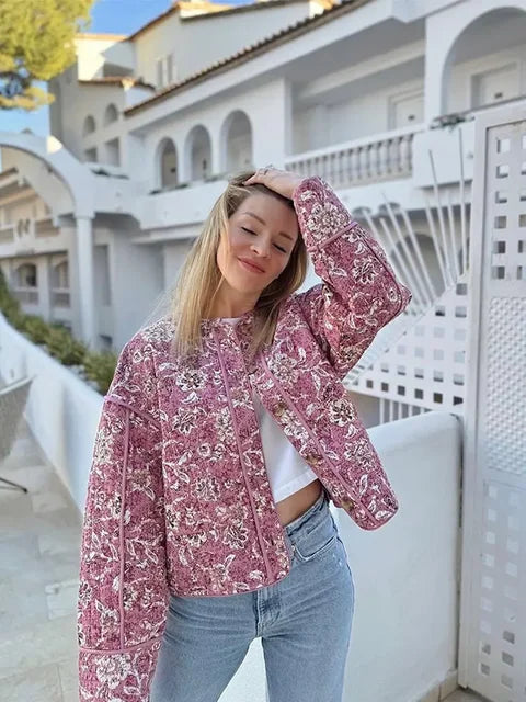 Dorian | Veste fleurie élégante pour femme | Printemps