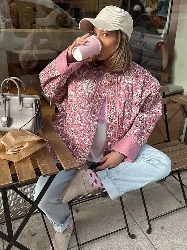 Dorian | Veste fleurie élégante pour femme | Printemps