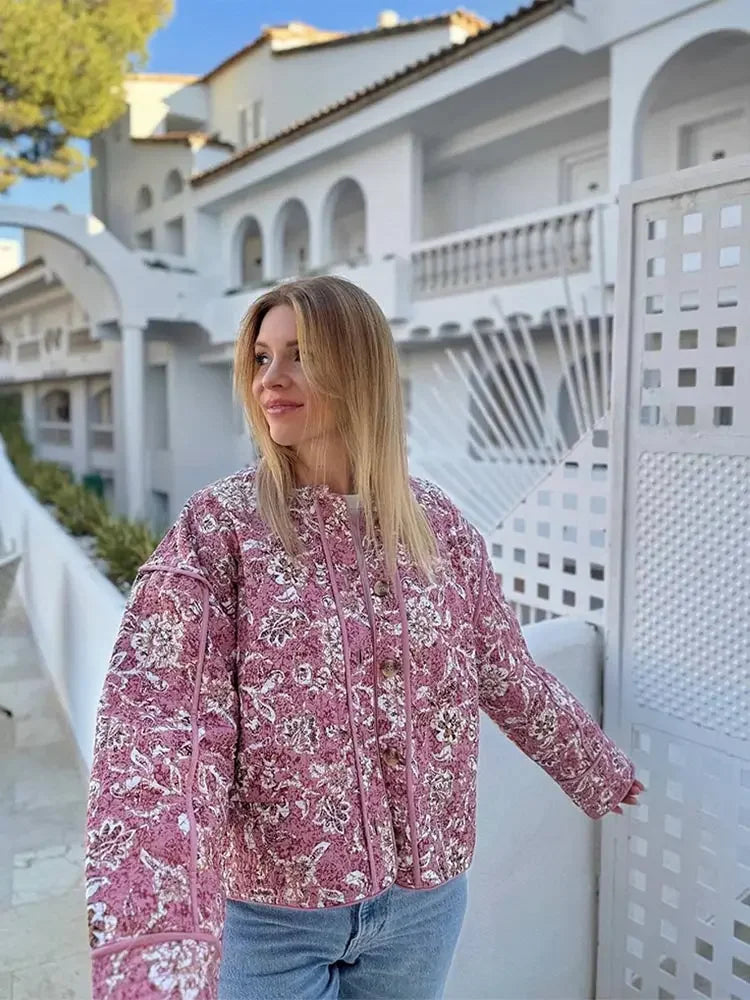 Dorian | Veste fleurie élégante pour femme | Printemps