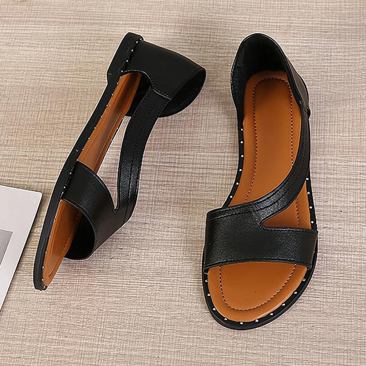 Kalilah | Sandales plates à bout ouvert pour femmes