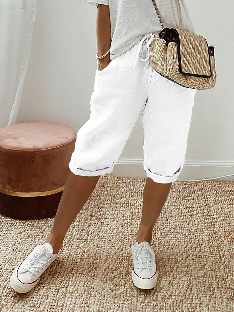 Calypso | Pantalon court à cordon pour femme
