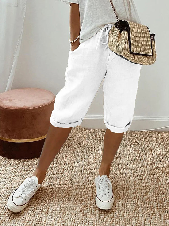 Calypso | Pantalon court à cordon pour femme