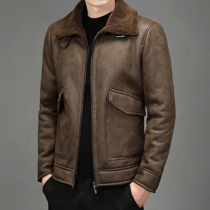 Lawrence | Veste d’Automne en Daim pour Homme
