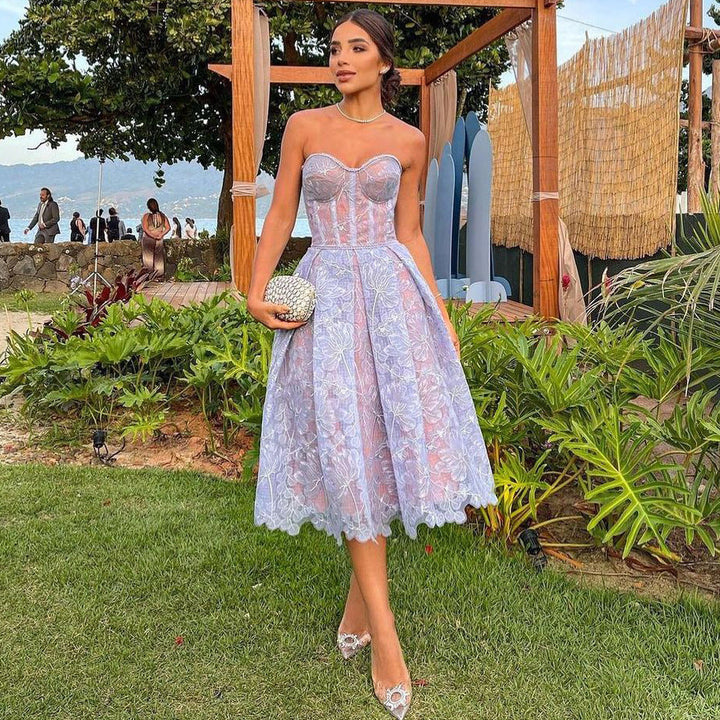 Jaylee | Élégante robe midi à plis souples pour femme