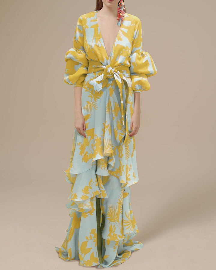 Florence | Robe de cérémonie imprimée en mousselin