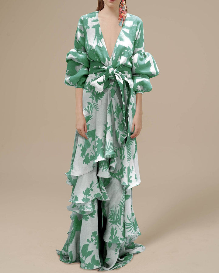 Florence | Robe de cérémonie imprimée en mousselin