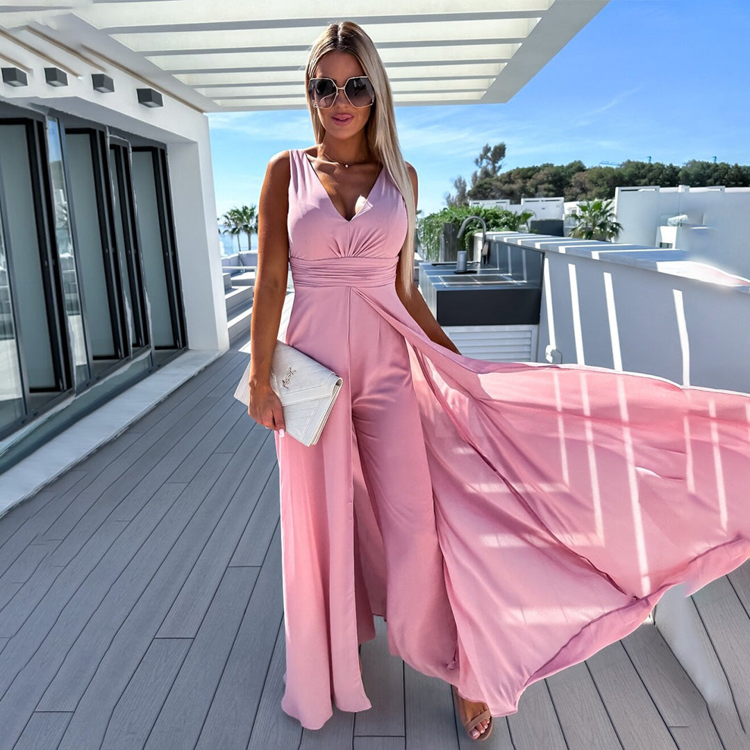 Aspen | Combinaison élégante avec taille cintrée et décolleté en V pour femme
