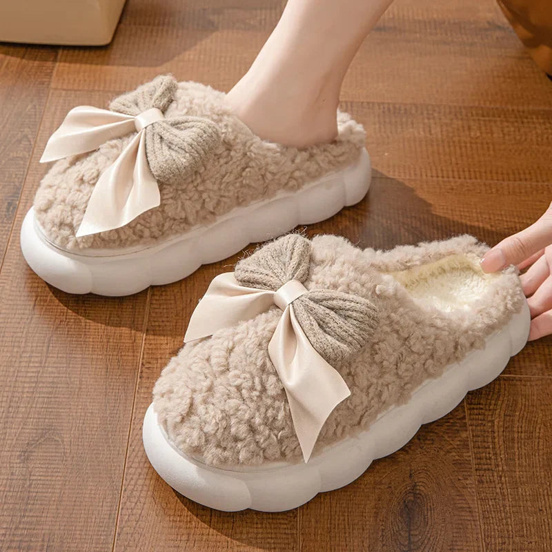 Winona | Chaussons élégants avec nœud pour femme