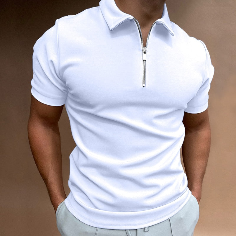 Christophe | Polo avec fermeture éclair pour hommes
