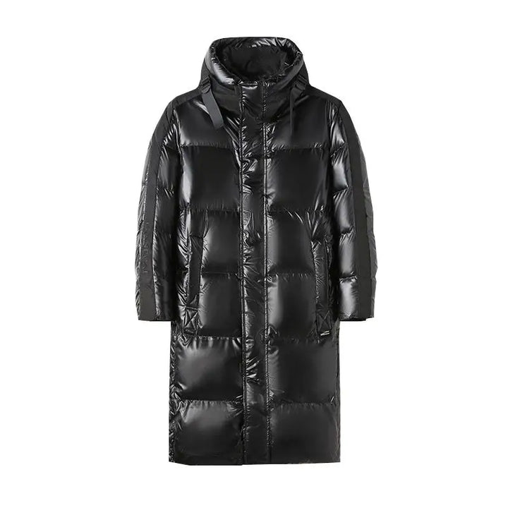 Fredrick | Doudoune d’hiver noire avec capuche pour hommes