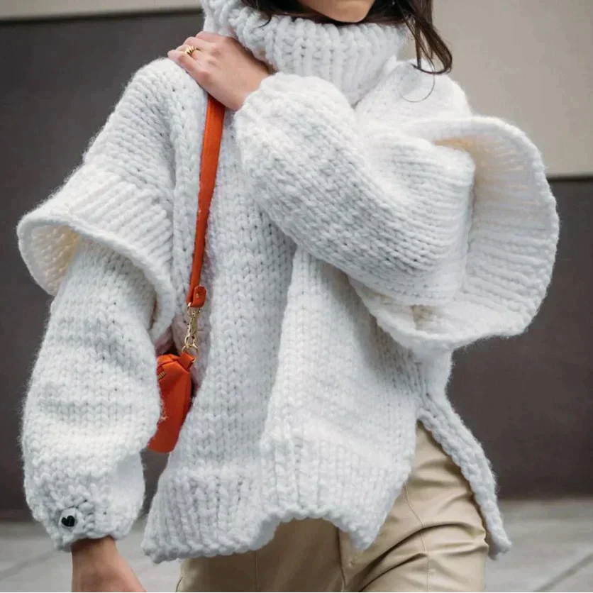 Daisy | Pull col roulé surdimensionné et confortable
