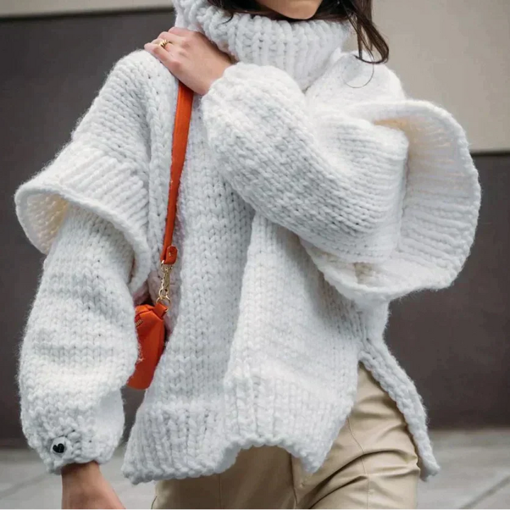 Daisy | Pull col roulé surdimensionné et confortable
