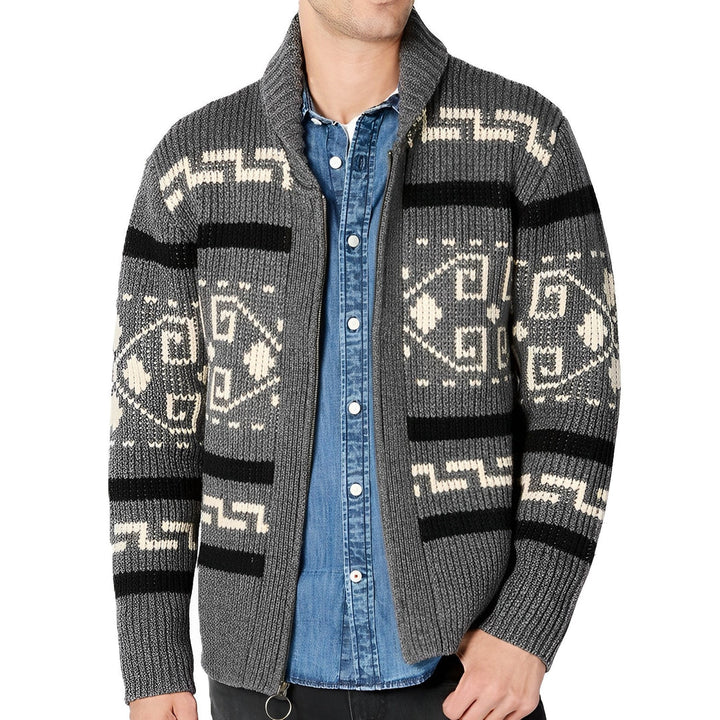 Hector | Cardigan de printemps pour homme au style vintage en maille