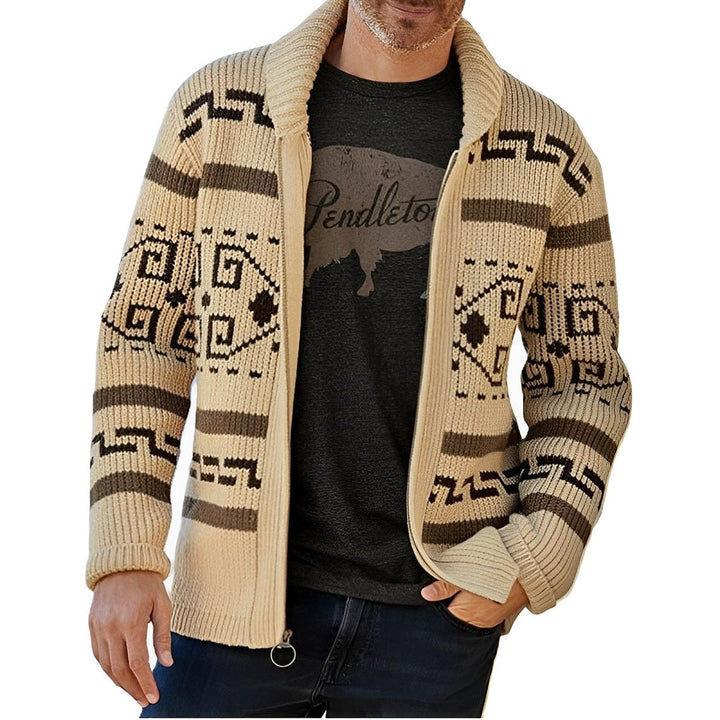 Hector | Cardigan de printemps pour homme au style vintage en maille