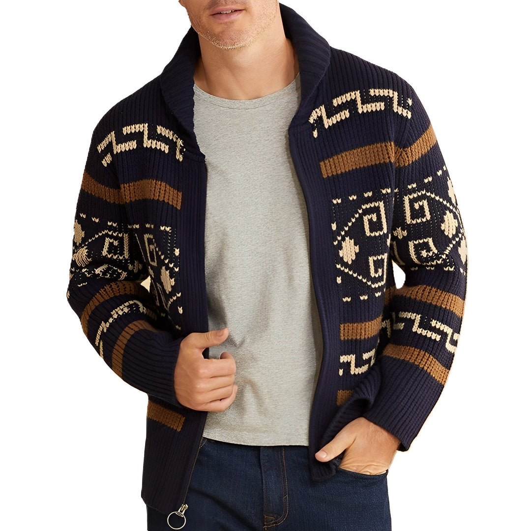 Hector | Cardigan de printemps pour homme au style vintage en maille