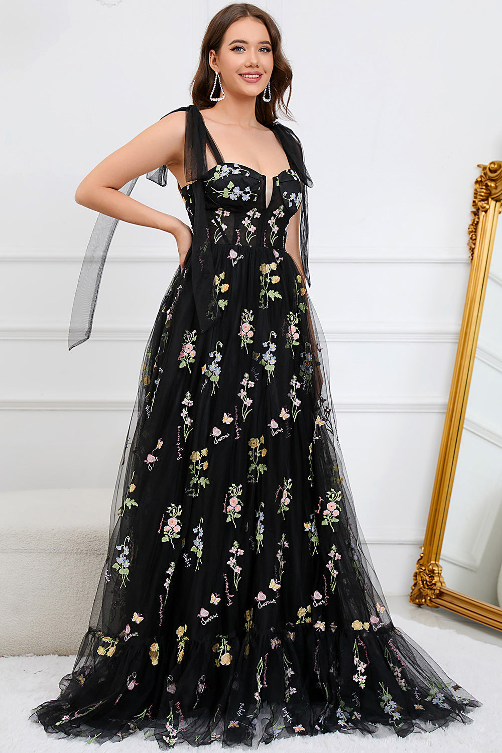 Margaux | Robe de soirée ligne A en tulle pour des occasions inoubliables pour femme