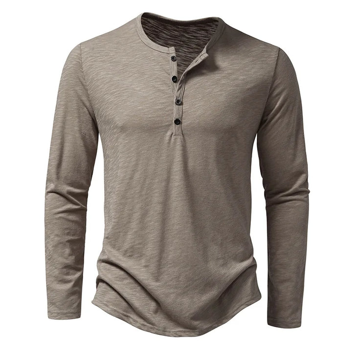 Benois | Chemise Henley à manches longues pour homme