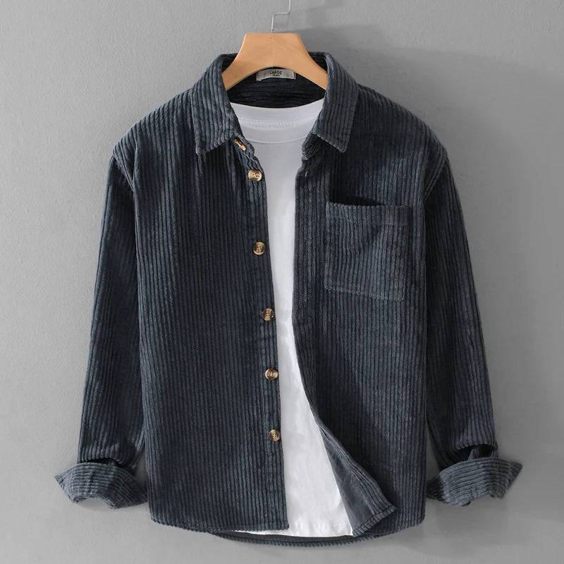 Sione | Veste Velours Côtelé Printemps Confort Homme