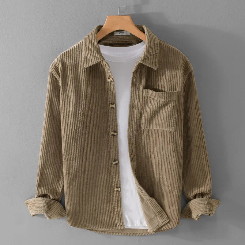 Sione | Veste Velours Côtelé Printemps Confort Homme