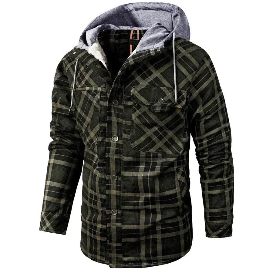 Hezekiah | Veste en flanelle douce avec chaleur printanières pour homme