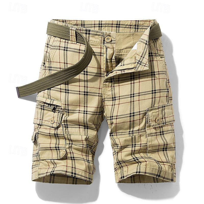 Jayceon | Short extérieur à carreaux durable et élégant pour homme