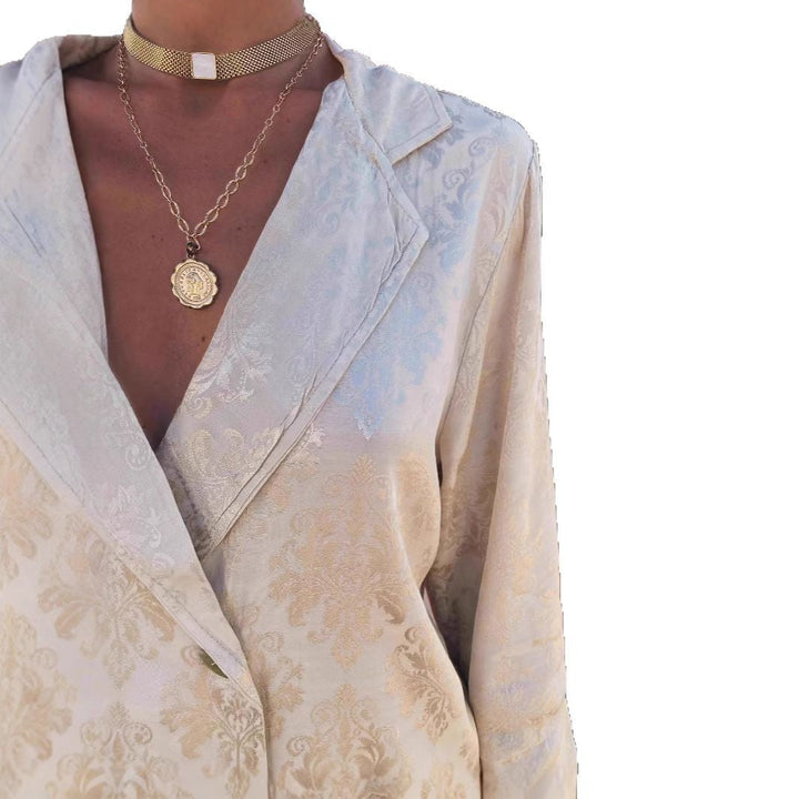 Ingrid | Ensemble pantalon large avec blazer structuré pour femme