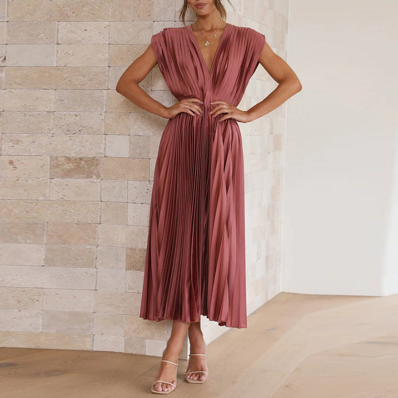 Rachel | Robe Chic Midi pour Invitée de Mariage Femme