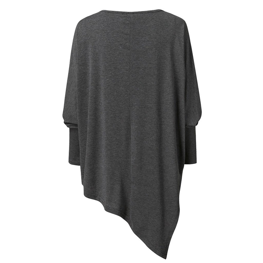 Aliénor | Pull col bateau oversize manches longues ourlet asymétrique