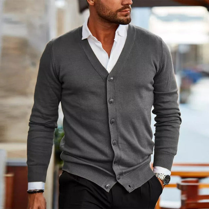 Antoine | Cardigan tricoté homme | Maille premium respirante | Coupe élégante