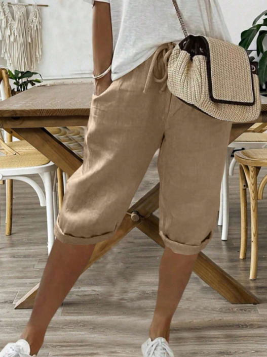 Calypso | Pantalon court à cordon pour femme