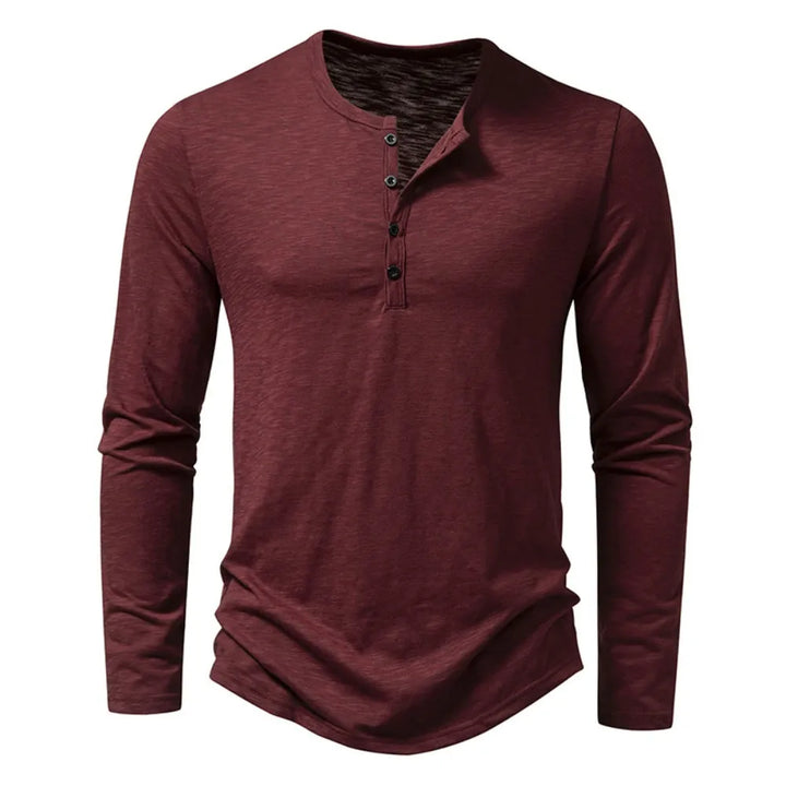 Benois | Chemise Henley à manches longues pour homme