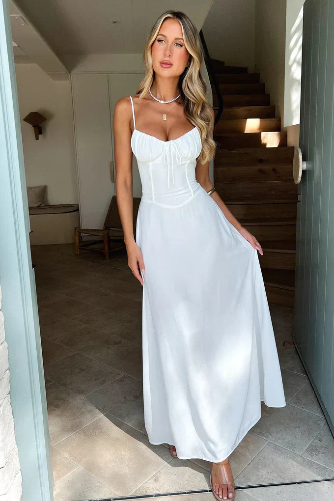Roya | Robe Maxi Élégante à Silhouette Fluide pour Femme