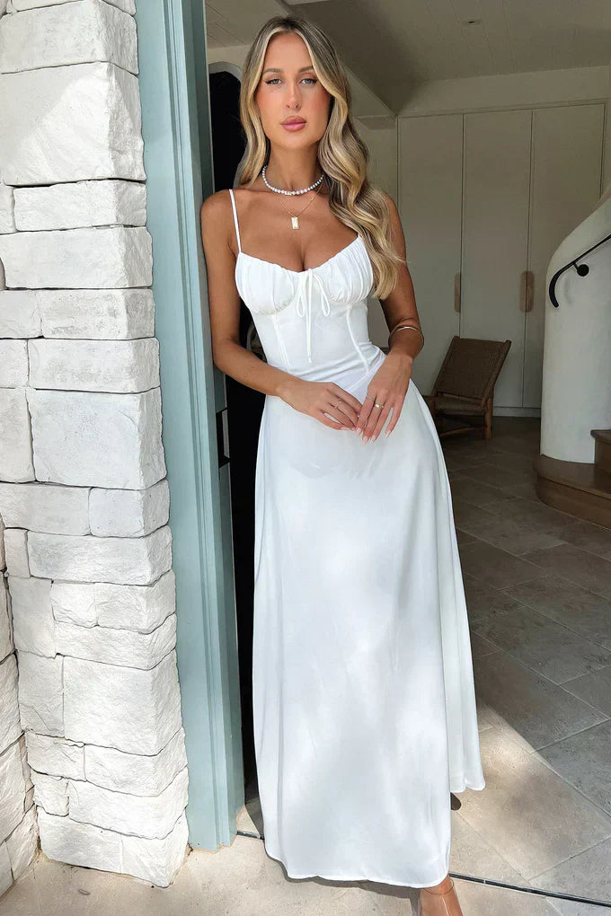 Roya | Robe Maxi Élégante à Silhouette Fluide pour Femme