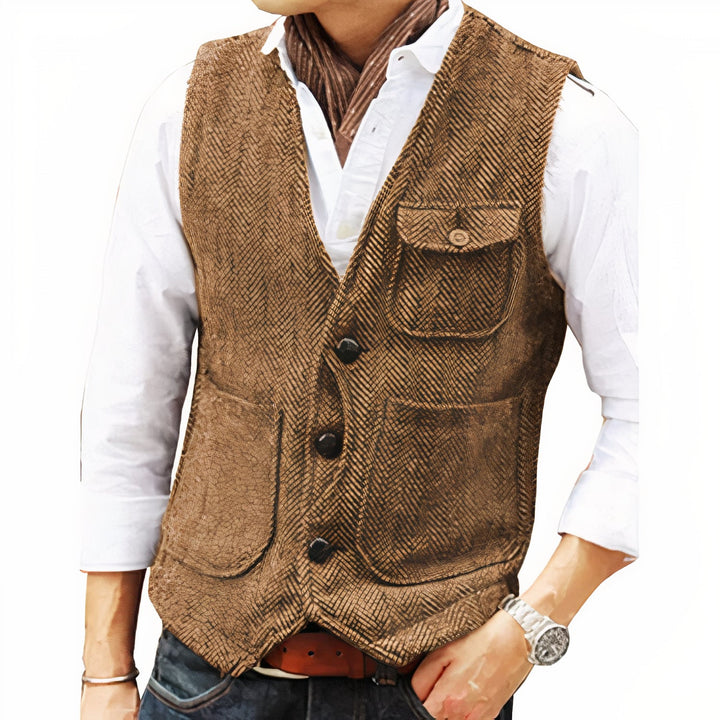 Yusuf | Gilet de printemps classique à coupe intemporelle pour homme