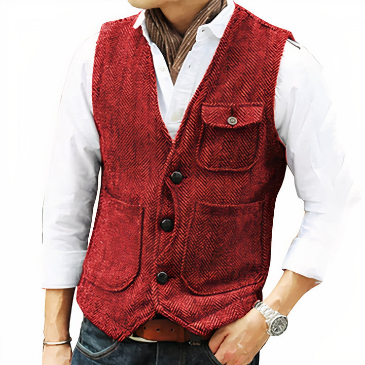 Yusuf | Gilet de printemps classique à coupe intemporelle pour homme