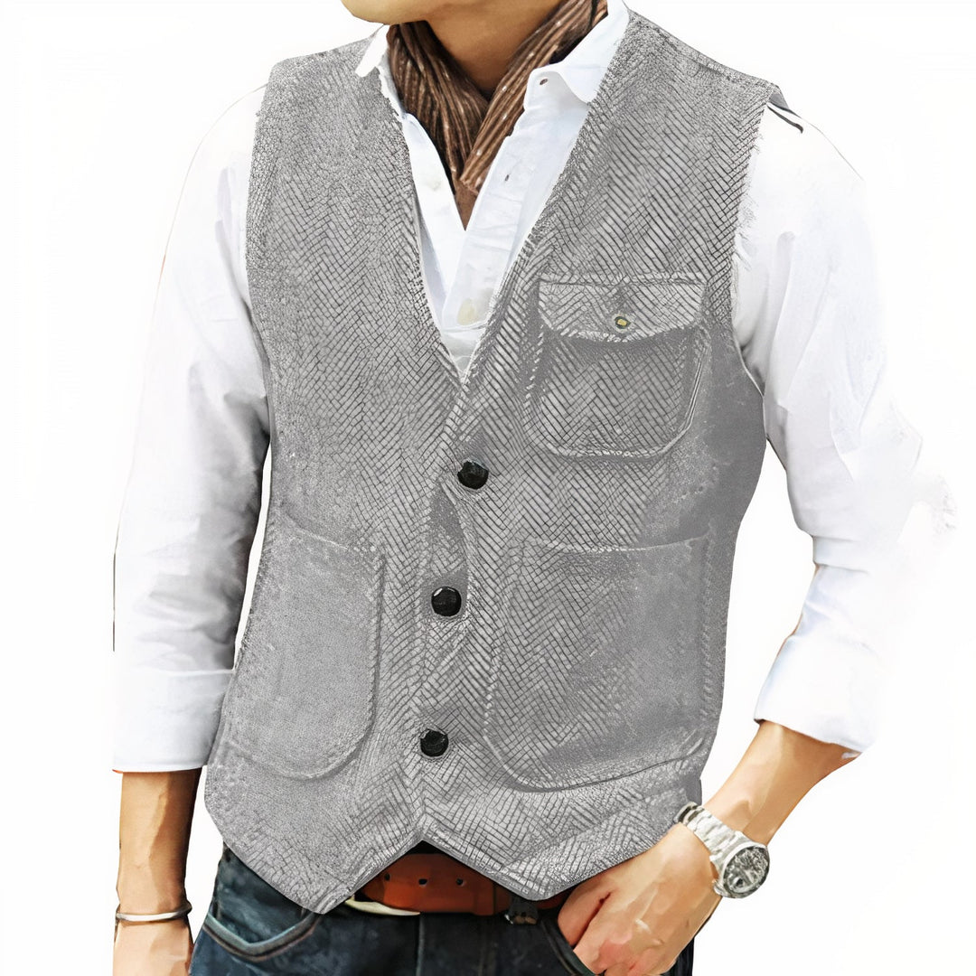 Yusuf | Gilet de printemps classique à coupe intemporelle pour homme