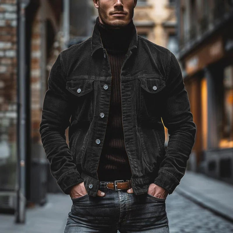 Issa | Veste en velours côtelé rétro au style vintage pour homme