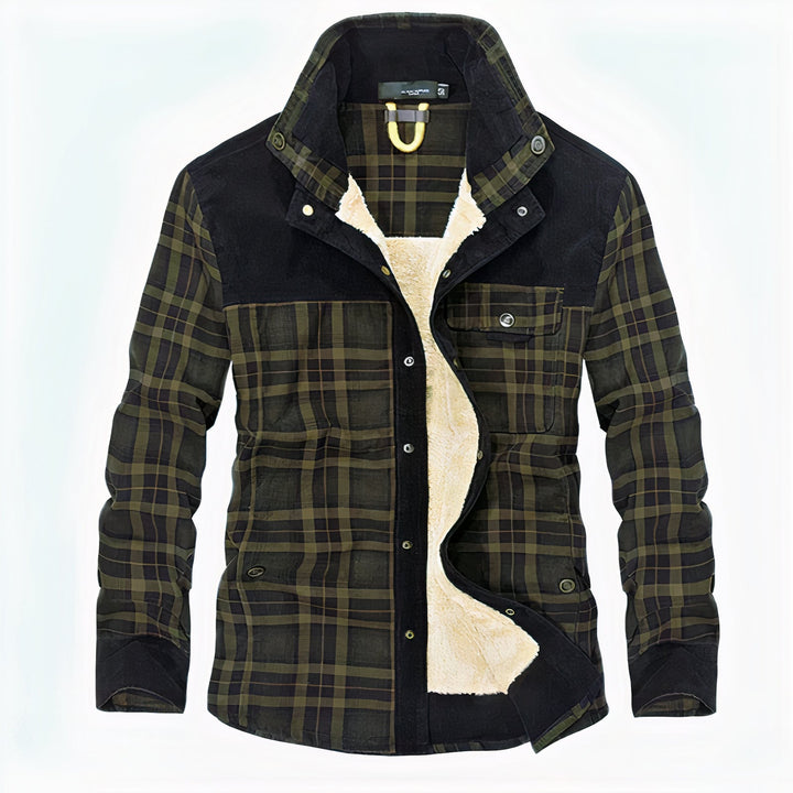 Addison | Veste de printemps chaude en flanelle à carreaux pour hommes